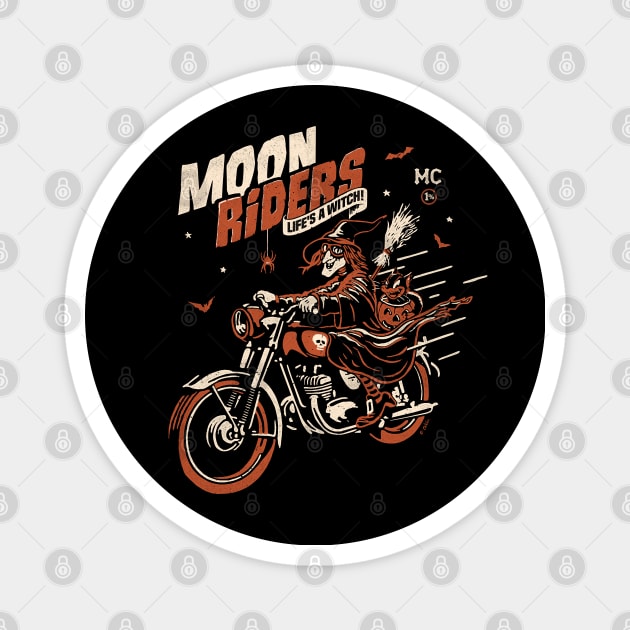 Moon Riders Magnet by victorcalahan